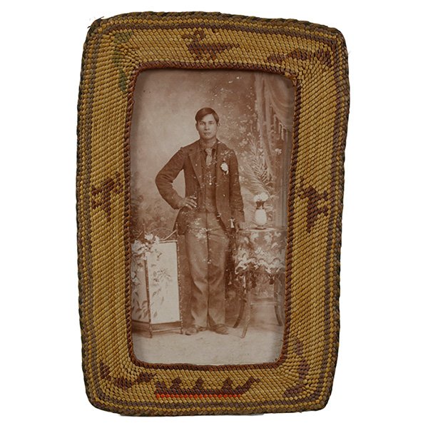 Charles Hanson (American, 20th century) Studio Portrait: Charles Hanson (American, 20th century) "Studio Portrait of Indian Man in Western Suit, together with works by P.A. Miller, Laton Anton Huffman and Isaiah Taber (four works)" c. 1900, gelatin silver p