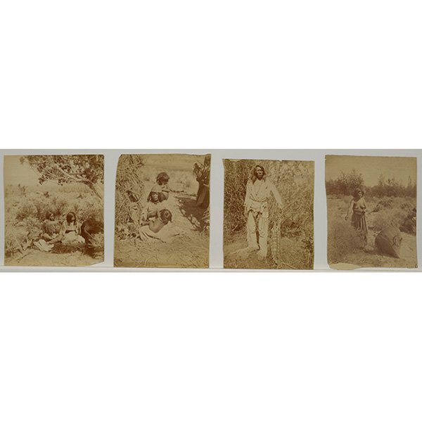 John K. Hillers (American, 1843-1925): John K. Hillers (American, 1843-1925) "A group of seven works," albumen print, largest 4.25" x 3.75", unframed Provenance: Andrew Smith Gallery, Inc., Santa Fe, New Mexico. Property from the Estate of