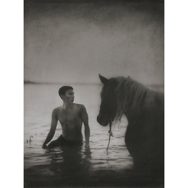 Raymond Meeks (American, 20th century) Return of an: Raymond Meeks (American, 20th century) "Return of an Echo (portfolio of six works)," 2001, gelatin silver print, 7" x 5.25", signed and numbered in pencil, edition of 25, unframed. Property from the E
