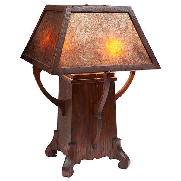 Arts & Crafts table lamp Sep 13, 2014 Treadway Toomey Auctions in IL