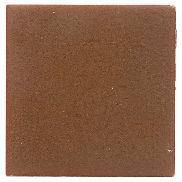 Rookwood Faience fireplace tiles: Rookwood Faience fireplace tiles, lot of 29, (one shown), all in a brown matte glaze, all marked, 26 tiles: 6"sq, 4 tiles: 3" x 6" Provenance: Tennessee Governor's Mansion, Nashville, 1921-1949 (tiles