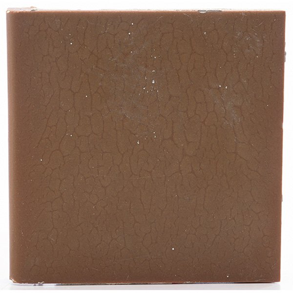 Rookwood Faience fireplace tiles: Rookwood Faience fireplace tiles, lot of 28, (one shown), each with one rounded edge, all in a brown matte glaze, all marked, each tile: 6"sq Provenance: Tennessee Governor's Mansion, Nashville, 1921-