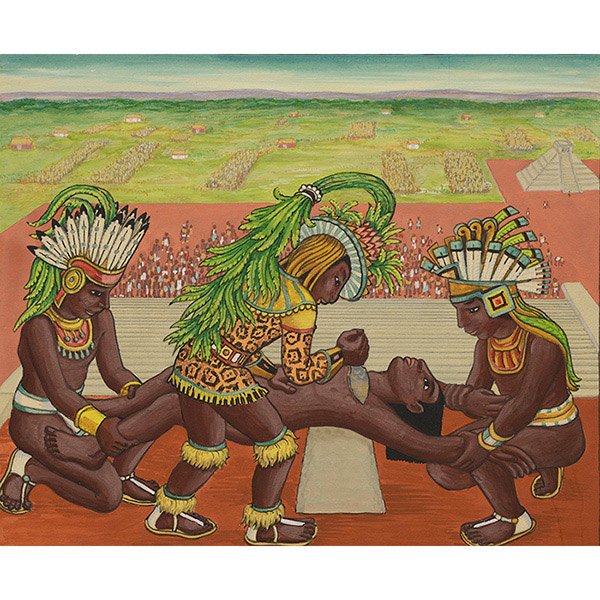 Ethel Spears: Ethel Spears, (American, 1903-1974), Mural Study, gouache, 10" x 12"