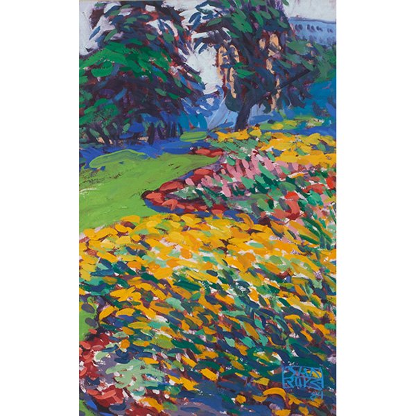 * Daniel Wade Rupe: * Daniel Wade Rupe, (American, b. 1952), Landscape, 1989, oil on board, signed and dated lower right , 21.5" x 14" Property from the Collection of Governor Jim Thompson, Chicago, Illinois 1247/11