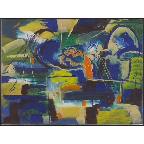Joseph Meierhans: Joseph Meierhans, (American, 1890-1980), Untitled, gouache, signed lower right , 11.5" x 15.5"