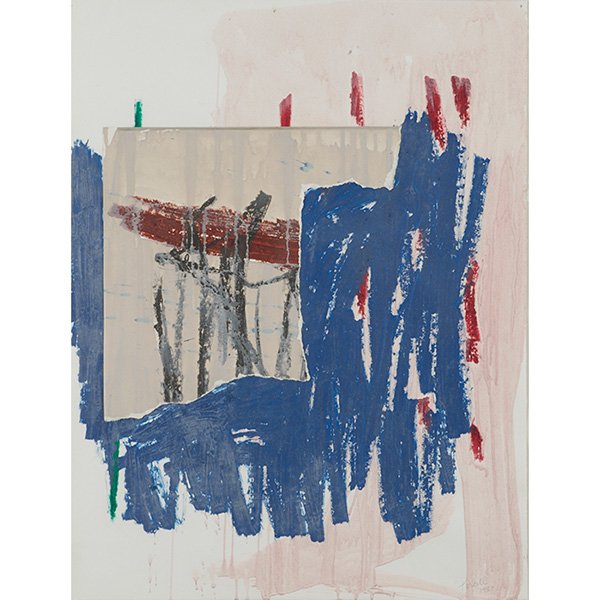 Ann Purcell: Ann Purcell, (American, b. 1941), Untitled, 1980, mixed media, signed and dated lower right , 26" x 19.75"