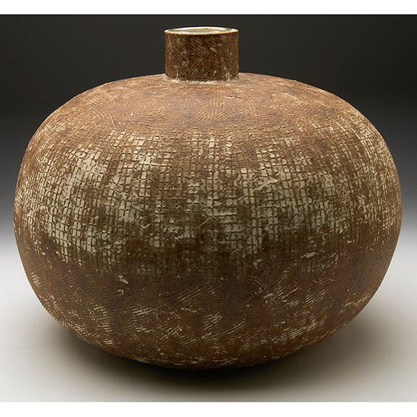 Claude Conover, (American, 1907-1994), Chocula vase: Claude Conover, (American, 1907-1994), Chocula vase, signed and titled, 17"w x 14"h