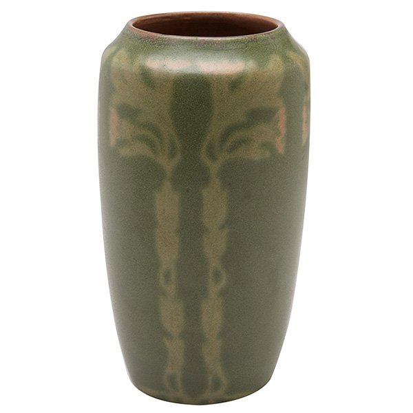 Walrath Pottery vase, Rochester, NY, polychrome glazed Mar 07, 2015