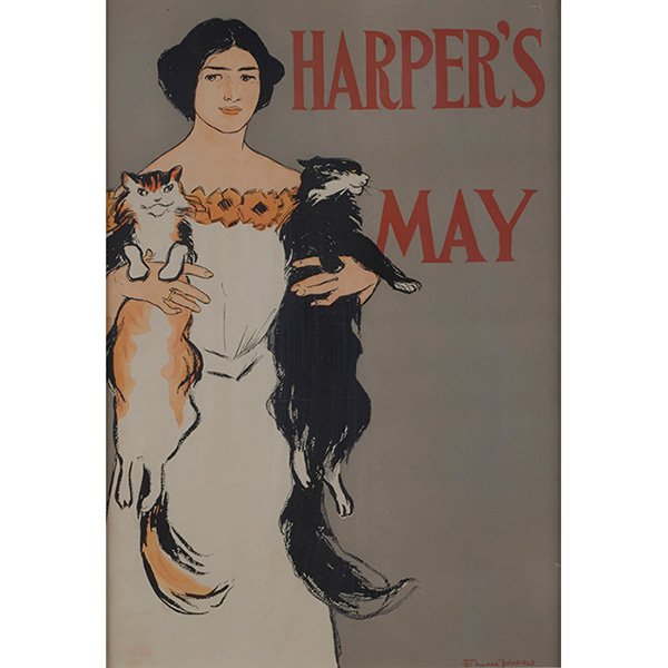 Edward Penfield, (American, 1866-1925), Harper's Cover,: Edward Penfield, (American, 1866-1925), Harper's Cover, May 1897, poster, signed in the plate lower left, image: 17" x 11.5"; overall: 25" x 18.5"