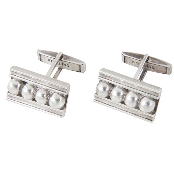 The Kalo Shop, cufflinks, Chicago, IL, hand wrought