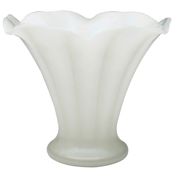 Steuben Glass Works, vase, Corning, NY, glass,: Steuben Glass Works, vase, Corning, NY, glass, unsigned, 9"w x 8"h