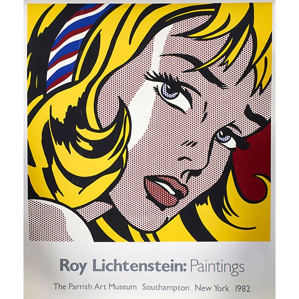 Roy Lichtenstein, (American, 1923-1997), The Parrish: Roy Lichtenstein, (American, 1923-1997), The Parrish Art Museum, Southhampton, New York, 1982, poster, 58" x 48"