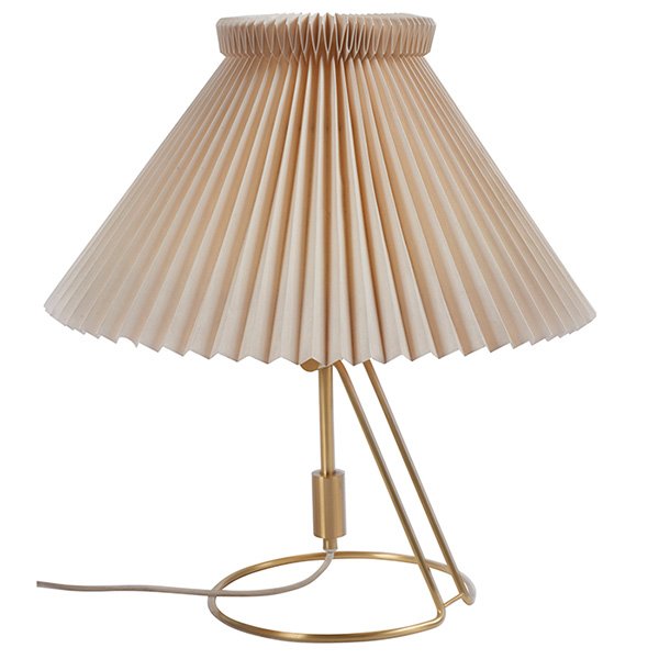 Le Klint, Tilt table/wall lamp, brass, paper, Le-K: Le Klint, Tilt table/wall lamp, brass, paper, Le-K decal, 16" dia. x 17"h