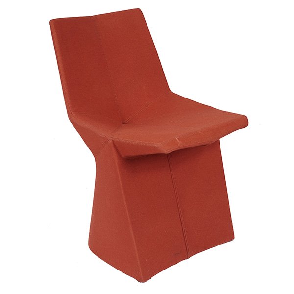 Konstantin Grcic, "Mars" chair, Classicon, zippered: Konstantin Grcic, "Mars" chair, Classicon, zippered wool cover over wood, Classicon label, 19.5"w x 20.5"d x 30.5"h
