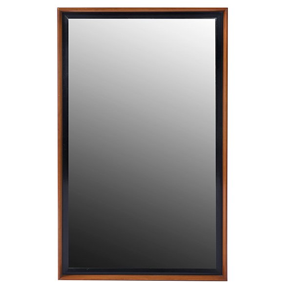 Paul Frankl, wall mirror, wood, mirror glass, unsigned,: Paul Frankl, wall mirror, wood, mirror glass, unsigned, 31"w x 51"h