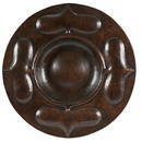 Gustav Stickley Spade wall plaque, #344 15"dia x 2"d