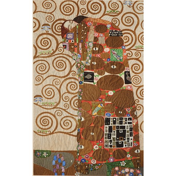 Gustav Klimt, (Austrian, 1862-1918), The Embrace, 1931,: Gustav Klimt, (Austrian, 1862-1918), The Embrace, 1931, collotype, signed in the plate, 12.25" x 7.75", Provenance: Jason Jacques, New York, New York (label on verso)