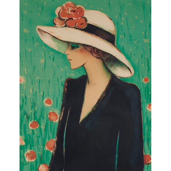 Jean-Pierre Cassigneul, (French, b. 1935), Les: Jean-Pierre Cassigneul, (French, b. 1935), Les coquelicots, 1975, color lithograph, signed and numbered in pencil, edition of 160, 22.75" x 17.5"