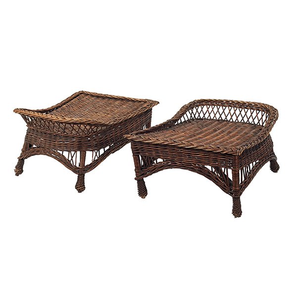 American Arts & Crafts footstools, pair 25"w x 31"d x (1 of 1)