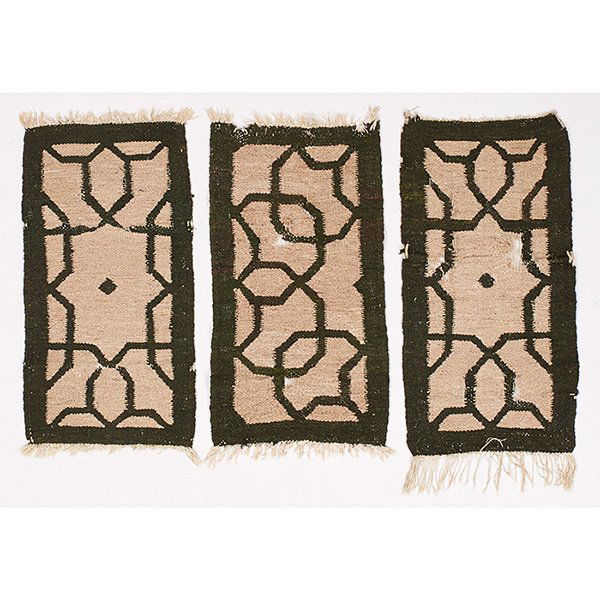 Gustav Stickley Drugget rugs, three 19"w x 35"l each (1 of 1)