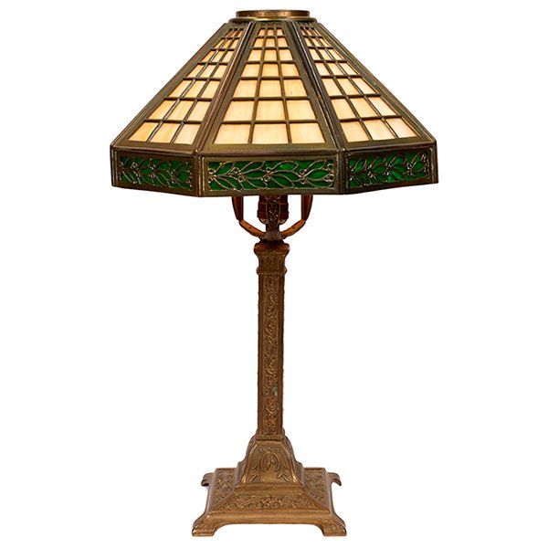 American Arts & Crafts table lamp, #307 13"w x 12.5"d x (1 of 1)