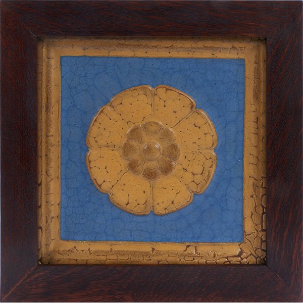 Grueby Faience Company architectural tile tile: 12"sq; (1 of 1)