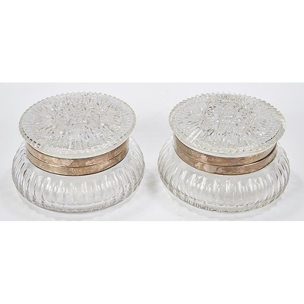 C.F. Monroe Company lidded box, #13, pair 6"w x 3.5"h (1 of 1)