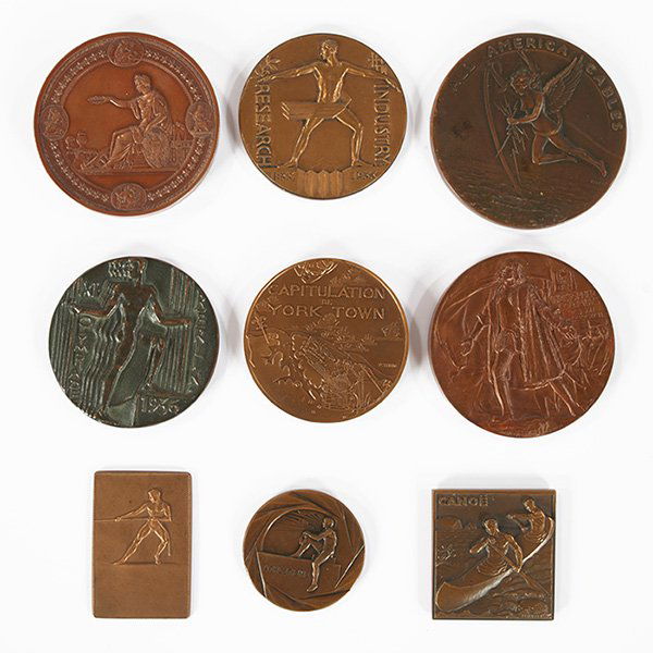 Various Makers medals, medallions and plaquettes, group (1 of 1)
