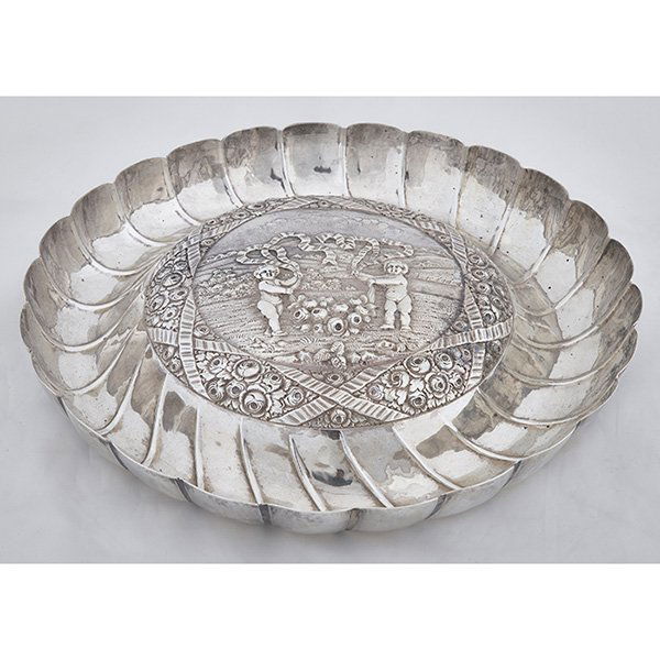 Continental, likely German serving dish 10 5/8" dia x (1 of 2)