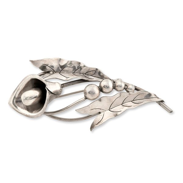 La Paglia for Jensen USA Calla lily brooch 3 1/8"l (1 of 1)