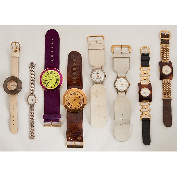 Vintage wristwatches: group of eight longest: 9" (1 of 1)