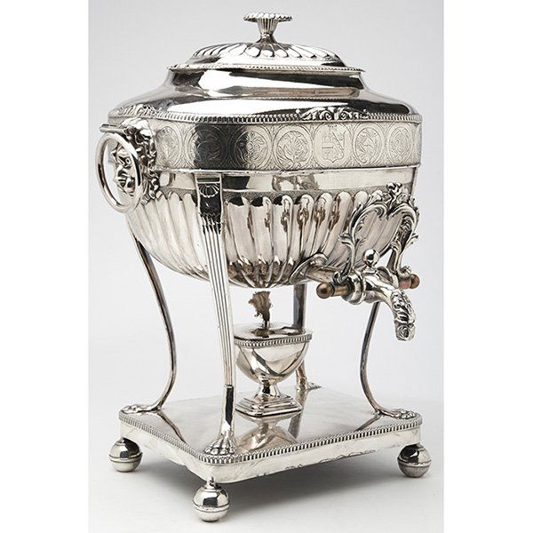 William IV Period hot water urn 11.75"w x 12.5"d x 16"h (1 of 1)
