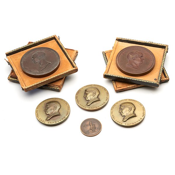 Various Makers medallions, group of six largest: 3"dia (1 of 1)