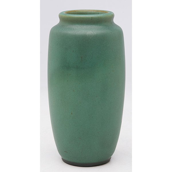 Teco, W.D. Gates (1852-1935), designer vase, #60A 3”dia (1 of 3)