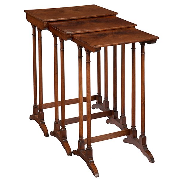 Regency Style nesting tables, set of three largest 20"w (1 of 1)