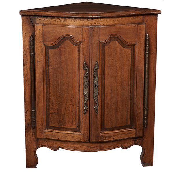 French Provincial corner cabinet 28.25”w x 17”d x (1 of 1)