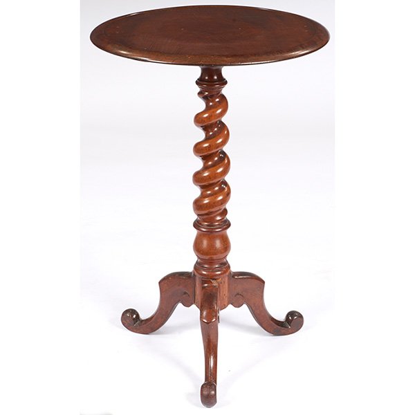 English occasional table 19.25”dia x 28.25”h (1 of 1)