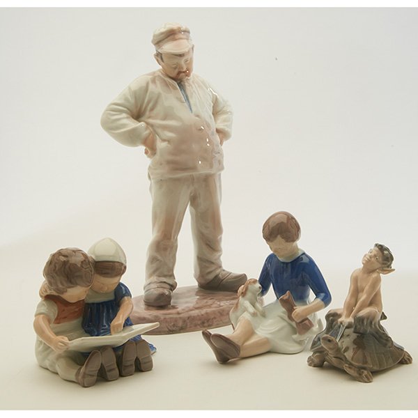 Bing & Grondahl figures, group of three largest: 6”w x (1 of 2)