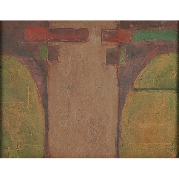 George Vander Sluis, Monument 2, mixed media on board, (1 of 1)