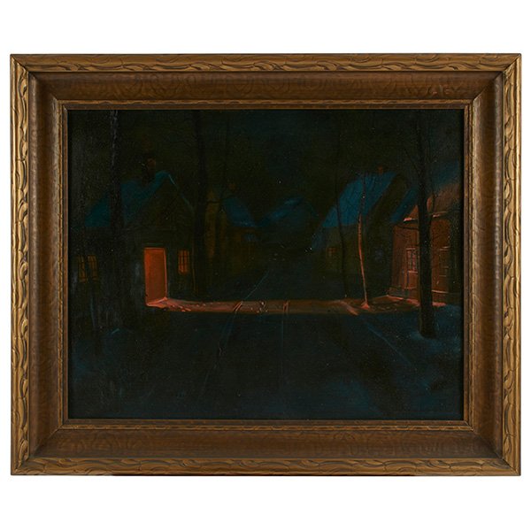 Svend Svendsen, (American/Norwegian, 1864-1945), Cabins (1 of 1)