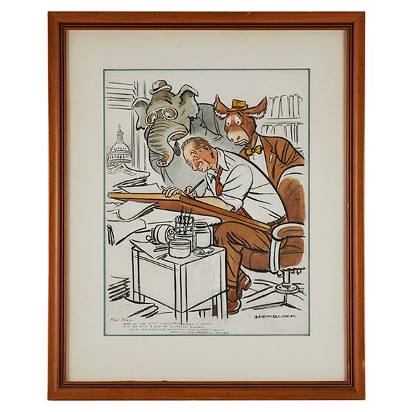 Herbert Block, (American, 1909-2001), Political (1 of 2)