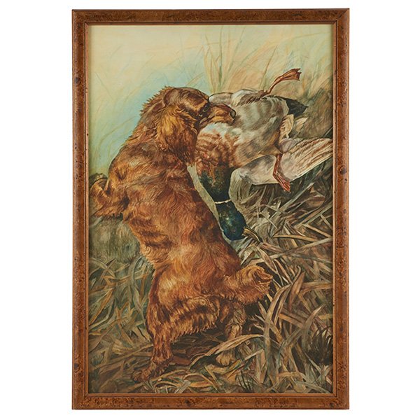 Artist Unknown , 20th century, Dog with Duck in Mouth, (1 of 1)