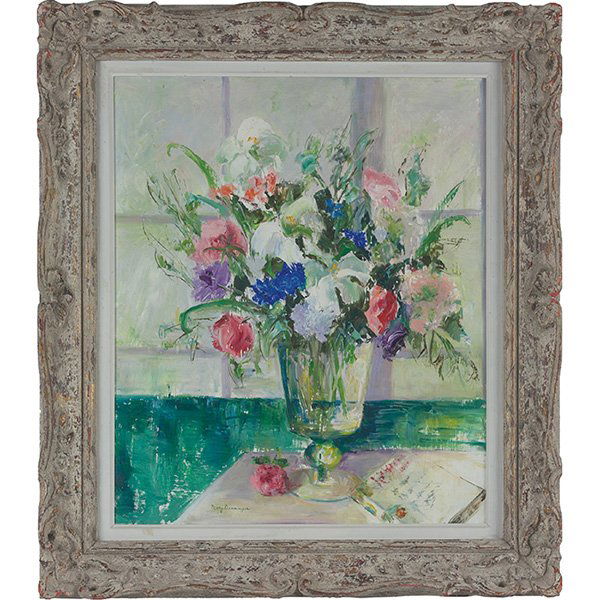 Mary Denninger, Still Life, oil on canvas, 23.5" x: Mary Denninger, Still Life, oil on canvas, 23.5" x 19.5". Provenance: Property from the Collection of Governor Jim Thompson, Chicago, Illinois,