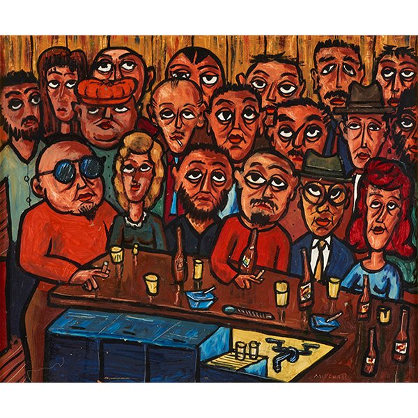 Howard Mitcham, (Mexican/American, 1917-1996), Faces, (1 of 1)