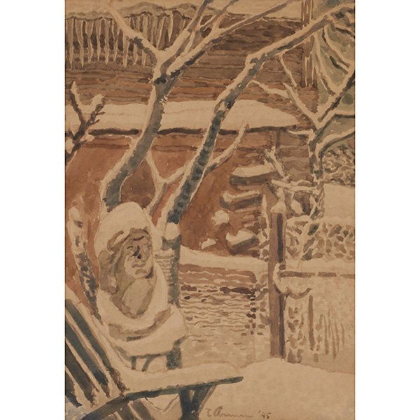 Emil Armin, (American, 1883-1972), Cap of Snow, 1945, (1 of 1)