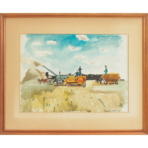 Nicolai Cikovsky, (Russian/American, 1894-1984), Farm (1 of 1)