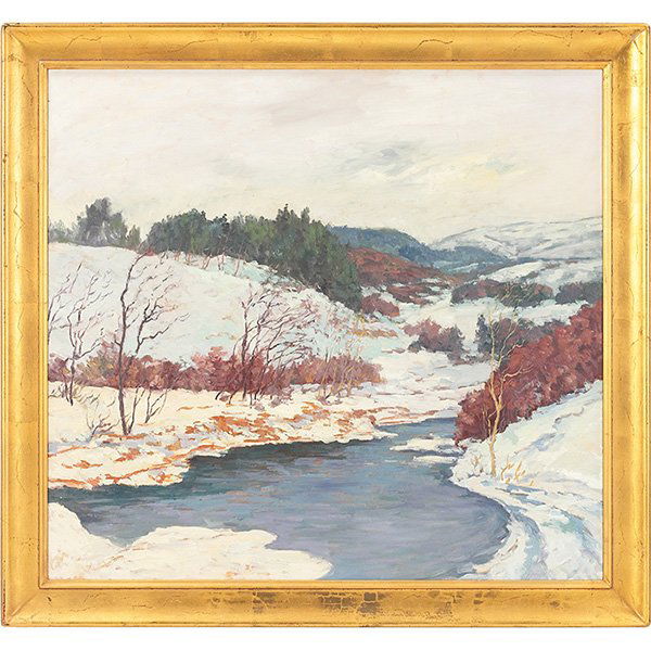 John Modesitt, (American, b. 1955), First Snow, oil on (1 of 1)