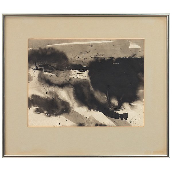 Joseph Kaplan, (American, 1900-1982), Untitled, ink and (1 of 1)