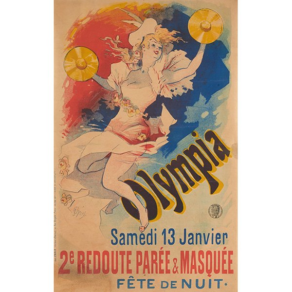 Jules Cheret, (French, 1836-1932), Olympia, 1893, (1 of 1)