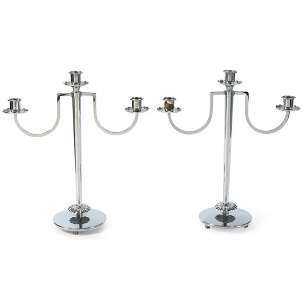 Chase candlesticks, pair 12"w x 5"d x 13.5"h (1 of 1)